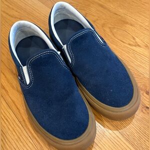 Vans Navy Slip-ons